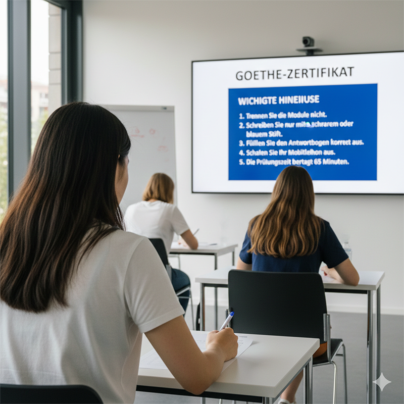Prüfungssituation_Goethe_Zertifikat_Hinweise