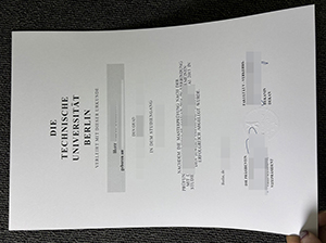 TU Berlin Urkunde Muster