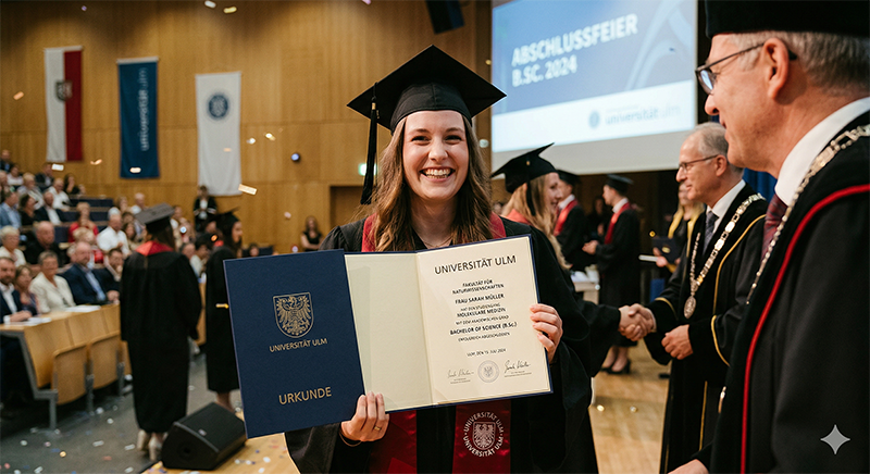 Abschlussfeier an der Universität Ulm