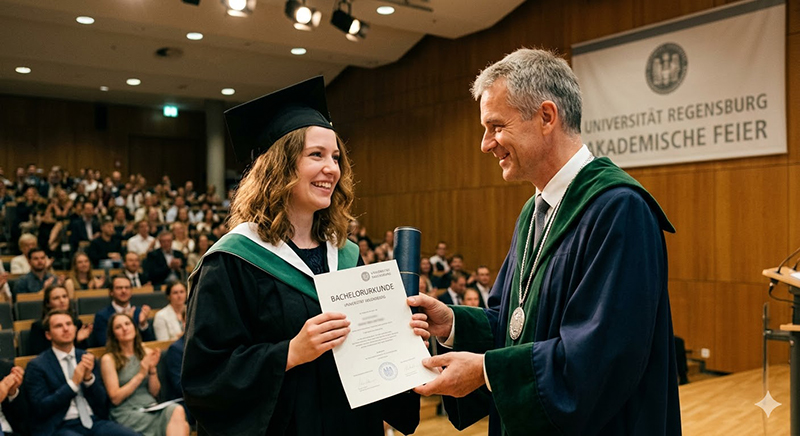Akademische Feier zur Verleihung der Bachelorurkunde an der Universität Regensburg