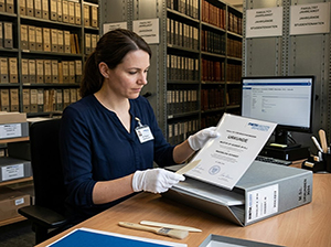 Archivierung einer Masterurkunde der RWTH Aachen-1