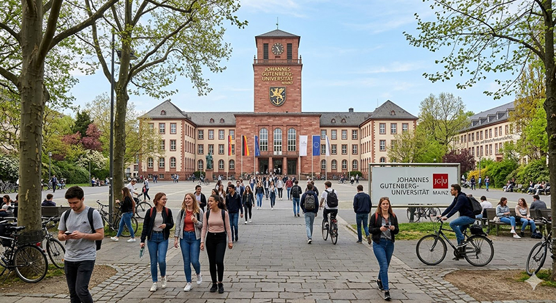 Der Campus der Johannes Gutenberg-Universität Mainz