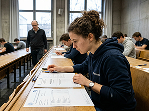 Der Moment der Wahrheit Transcript of Records in einem Hörsaal der TUM-1