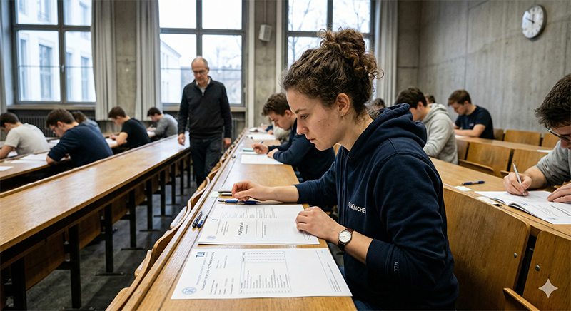 Der Moment der Wahrheit Transcript of Records in einem Hörsaal der TUM