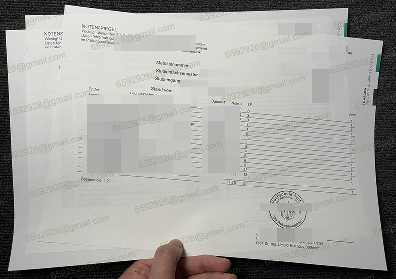 FH Aachen Zeugnis