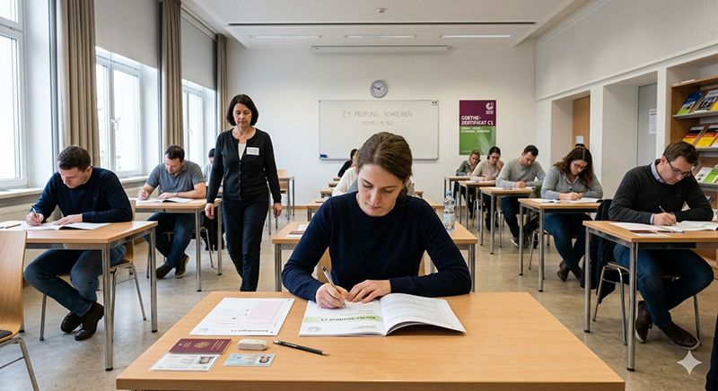 Goethe-Zertifikat C1 im Klassenraum