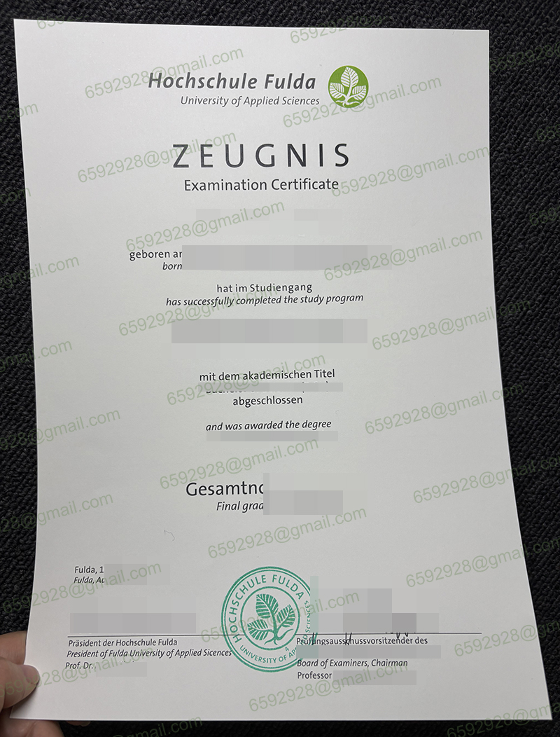 Hochschule Fulda Zeugnis