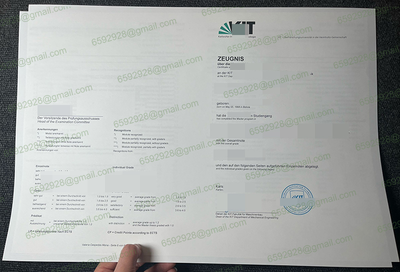 KIT Zeugnis