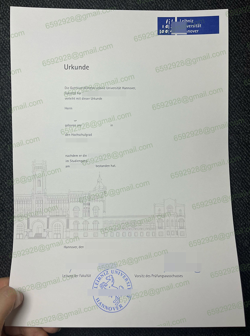 Leibniz Universität Hannover Urkunde