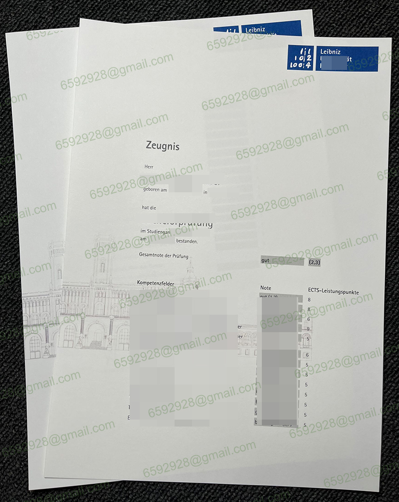 Leibniz Universität Hannover Zeugnis