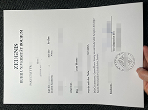 Ruhr-Universität Bochum Zeugnis Muster