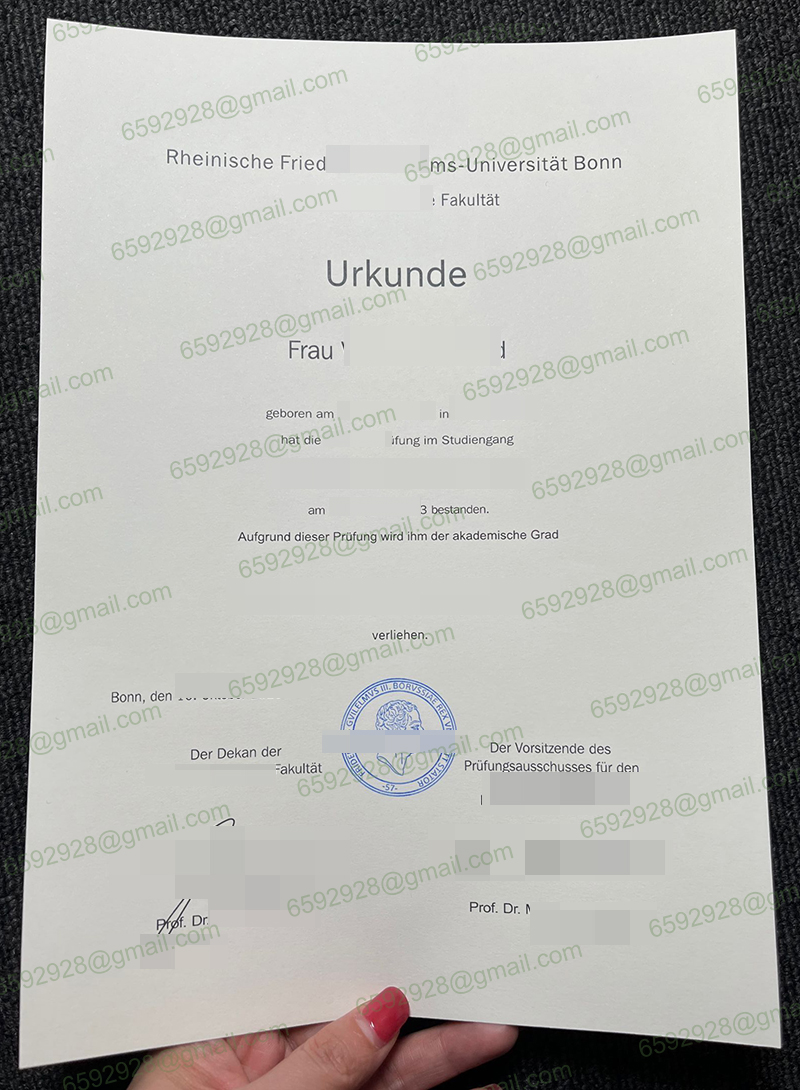 Universitat Bonn Urkunde