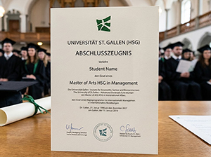Verleihung des Abschlusszeugnisses der Universität St. Gallen (HSG)-1
