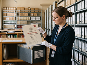 Archivierung einer Masterurkunde der Technischen Universität Berlin-1