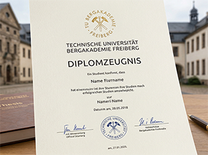 Diplomzeugnis der Technischen Universität Bergakademie Freiberg-1