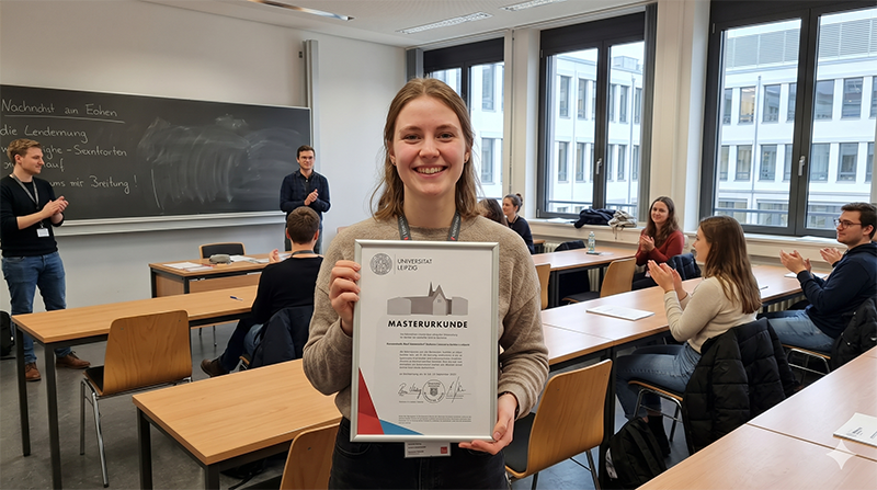 Erfolgreicher Masterabschluss an der Universität Leipzig