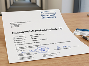 Exmatrikulationsbescheinigung der Carl von Ossietzky Universität Oldenburg-1