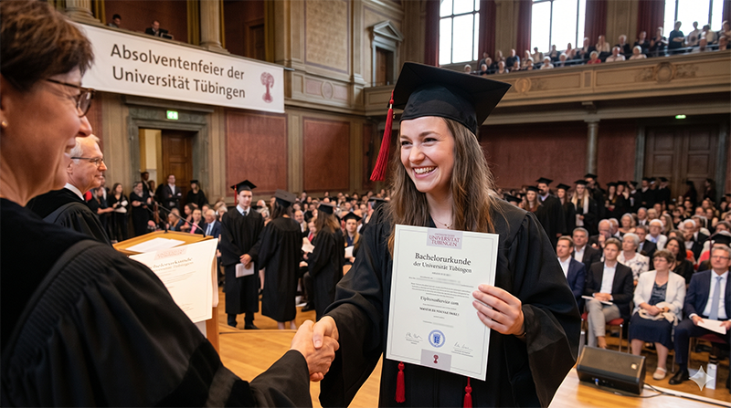 Feierliche Übergabe der Bachelorurkunde