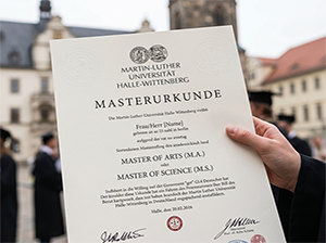Masterurkunde der Martin-Luther-Universität Halle-Wittenberg-1