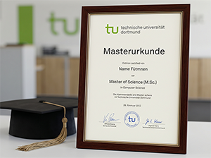 Masterurkunde der Technischen Universität Dortmund-1