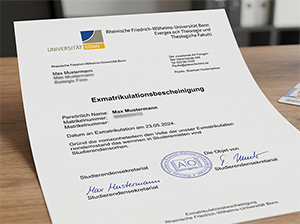 Offizielle Exmatrikulationsbescheinigung der Rheinischen Friedrich-Wilhelms-Universität Bonn-1