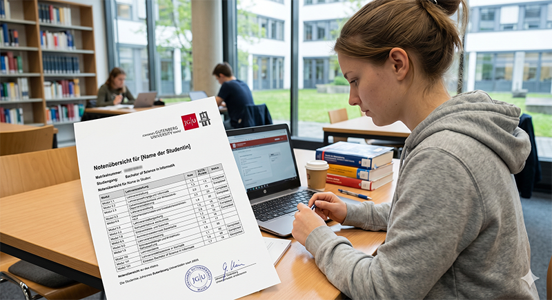 Pruefungsergebnisse Johannes Gutenberg Universitaet