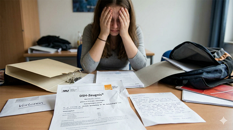 Verlust des DSH-Zeugnisses Eine verzweifelte Suche