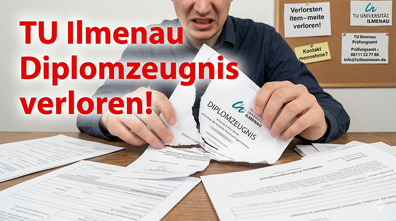 Verlust des Diplomzeugnisses der TU Ilmenau
