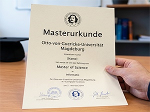 Masterurkunde der Otto-von-Guericke-Universität Magdeburg-1