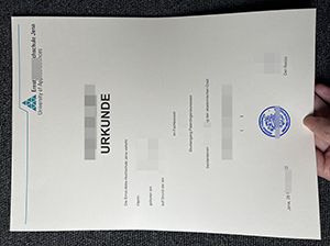 Ernst-Abbe-Hochschule Jena Urkunde Muster