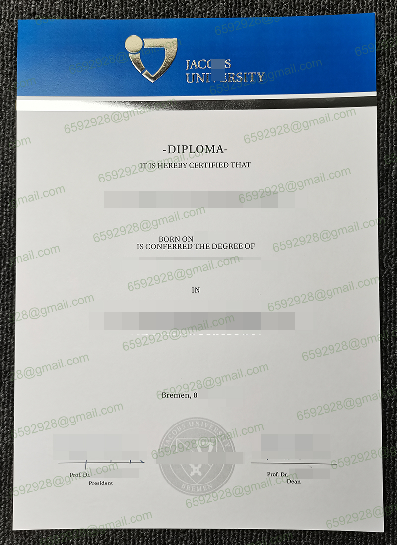 Jacobs University diploma
