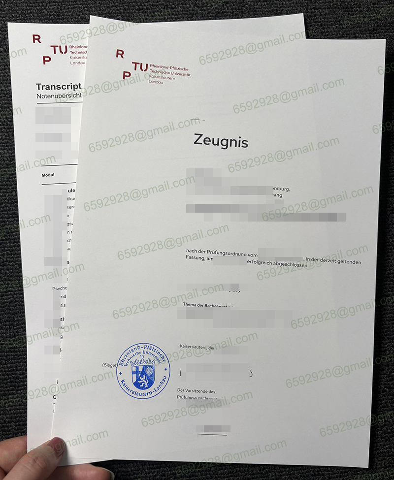 RPTU Zeugnis