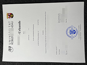 Universität Koblenz-Landau Urkunde Muster